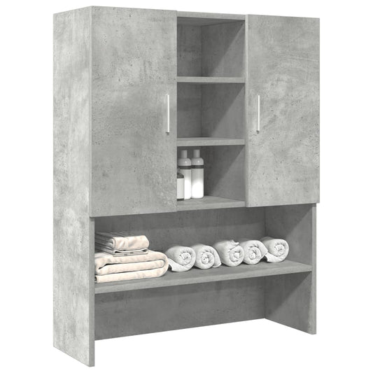 Wasmachinekast 70,5x25,5x90 cm betongrijs is nu te koop bij PeponiXL, paradijselijk wonen!