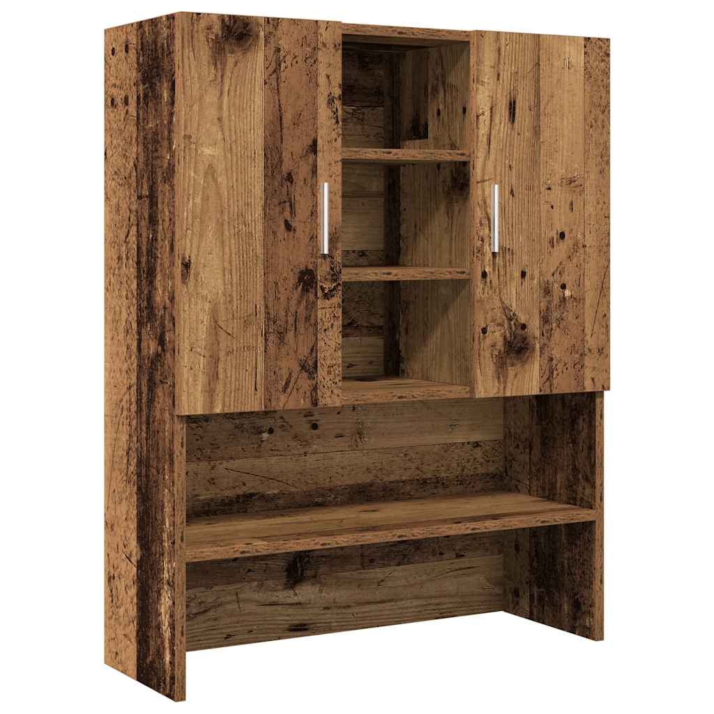 Wasmachinekast 70,5x25,5x90 cm oud houtkleurig is nu te koop bij PeponiXL, paradijselijk wonen!