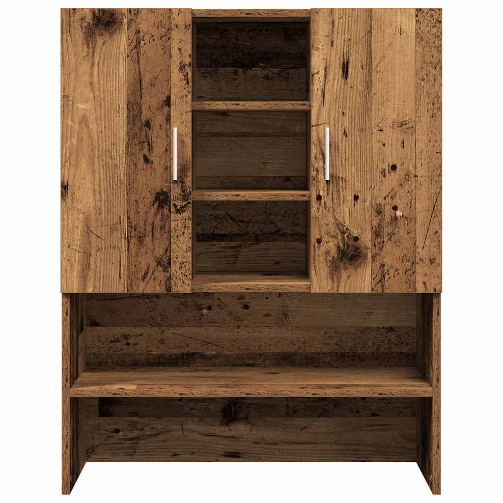 Wasmachinekast 70,5x25,5x90 cm oud houtkleurig is nu te koop bij PeponiXL, paradijselijk wonen!