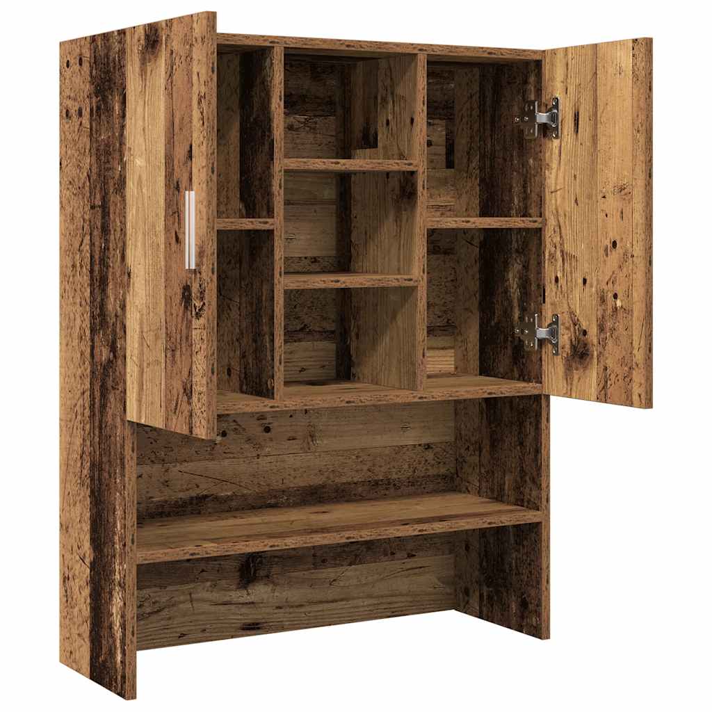 Wasmachinekast 70,5x25,5x90 cm oud houtkleurig is nu te koop bij PeponiXL, paradijselijk wonen!