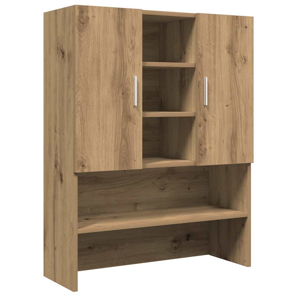 Wasmachinekast 70,5x25,5x90 cm artisanaal eikenkleur is nu te koop bij PeponiXL, paradijselijk wonen!