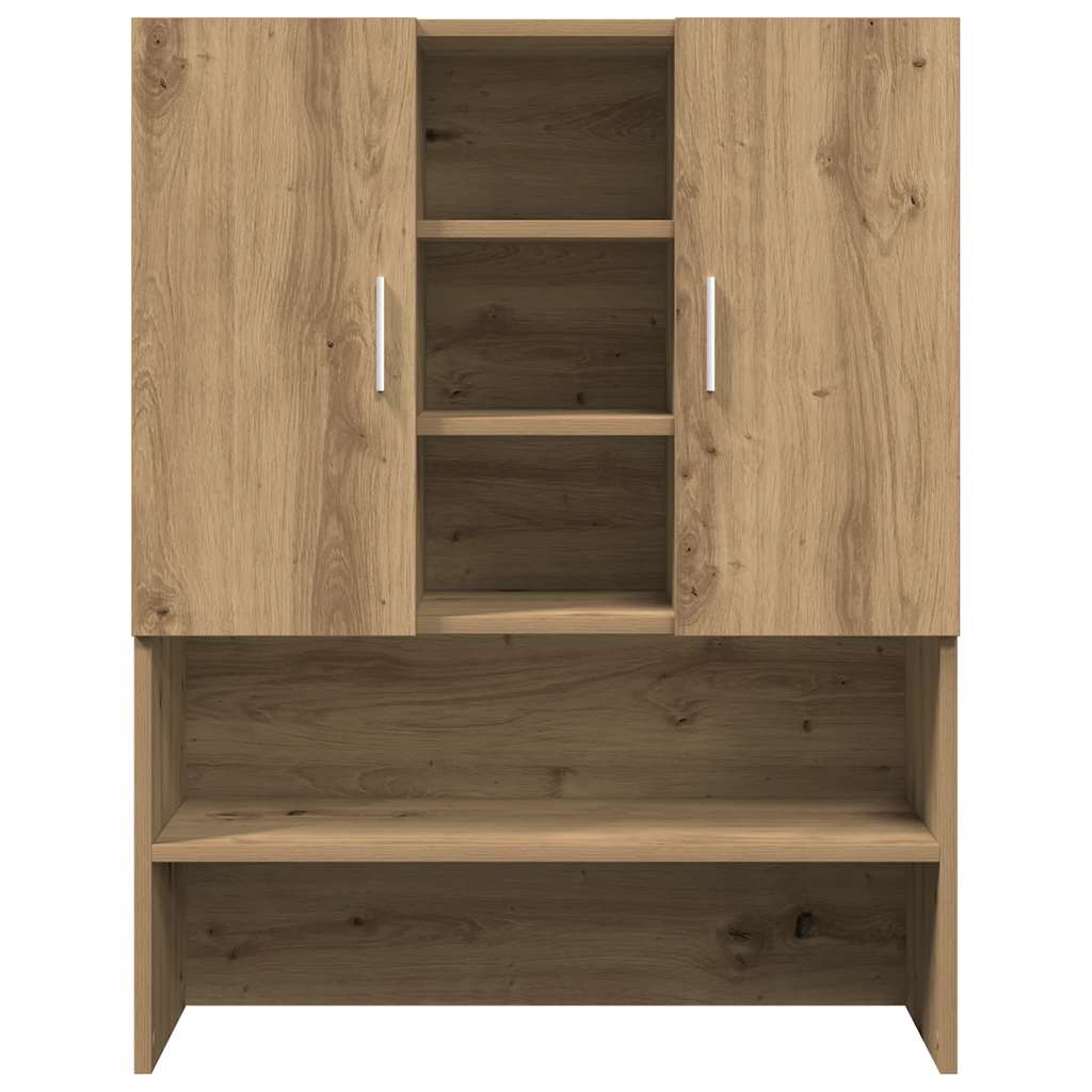 Wasmachinekast 70,5x25,5x90 cm artisanaal eikenkleur is nu te koop bij PeponiXL, paradijselijk wonen!