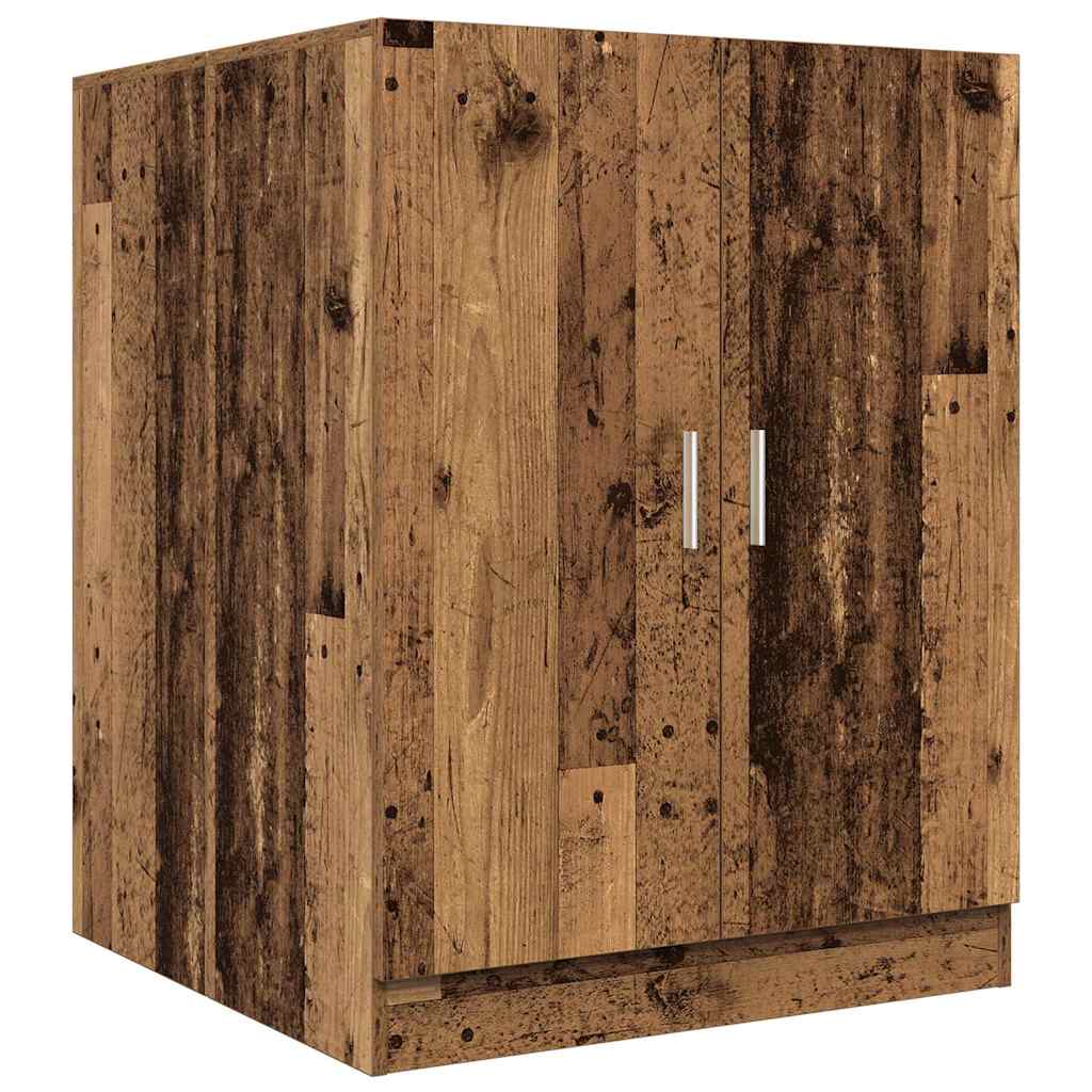Wasmachinekast 70,5x71,5x91,5 cm oud houtkleurig is nu te koop bij PeponiXL, paradijselijk wonen!
