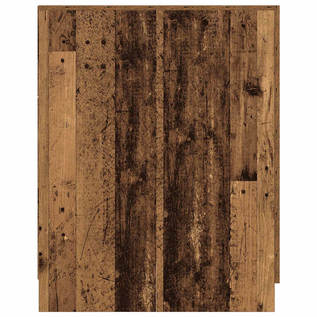 Wasmachinekast 70,5x71,5x91,5 cm oud houtkleurig is nu te koop bij PeponiXL, paradijselijk wonen!