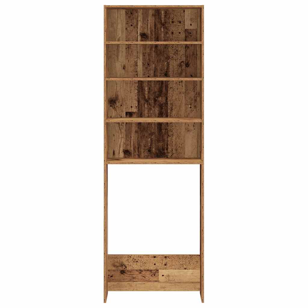Wasmachinekast 64x24x190 cm oud houtkleurig is nu te koop bij PeponiXL, paradijselijk wonen!