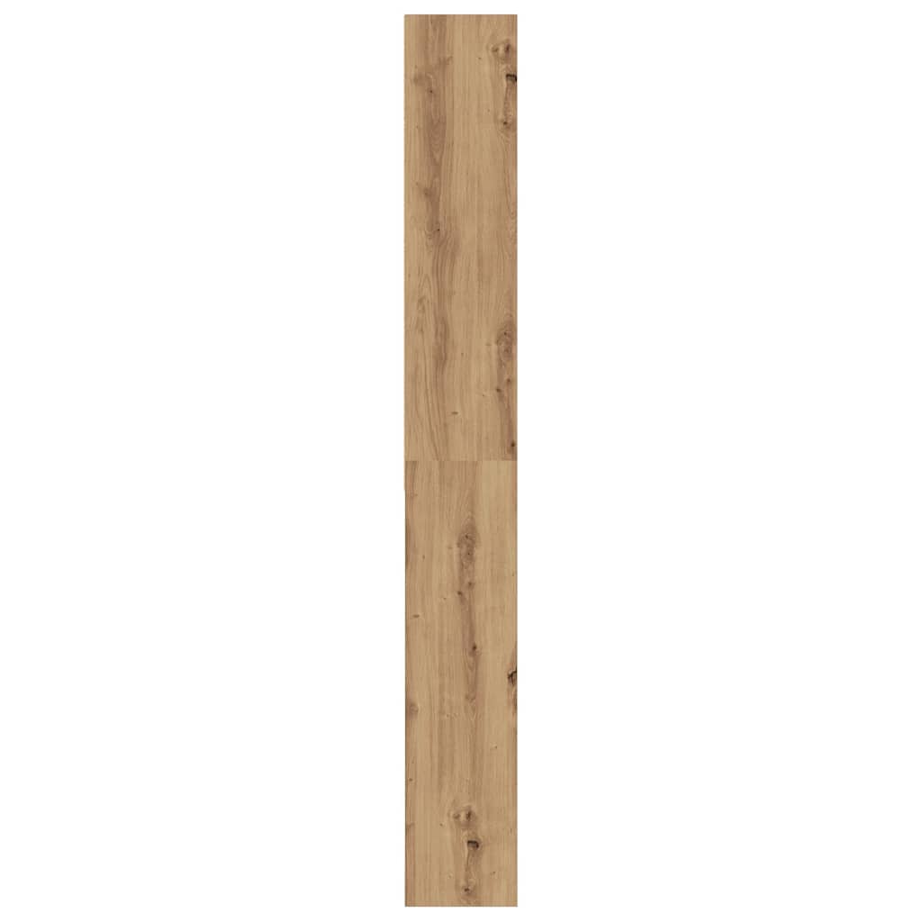 Wasmachinekast 64x24x190 cm artisanaal eikenkleur is nu te koop bij PeponiXL, paradijselijk wonen!