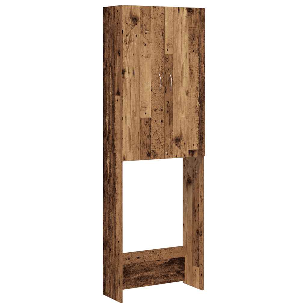Wasmachinekast 64x25,5x190 cm oud houtkleurig is nu te koop bij PeponiXL, paradijselijk wonen!