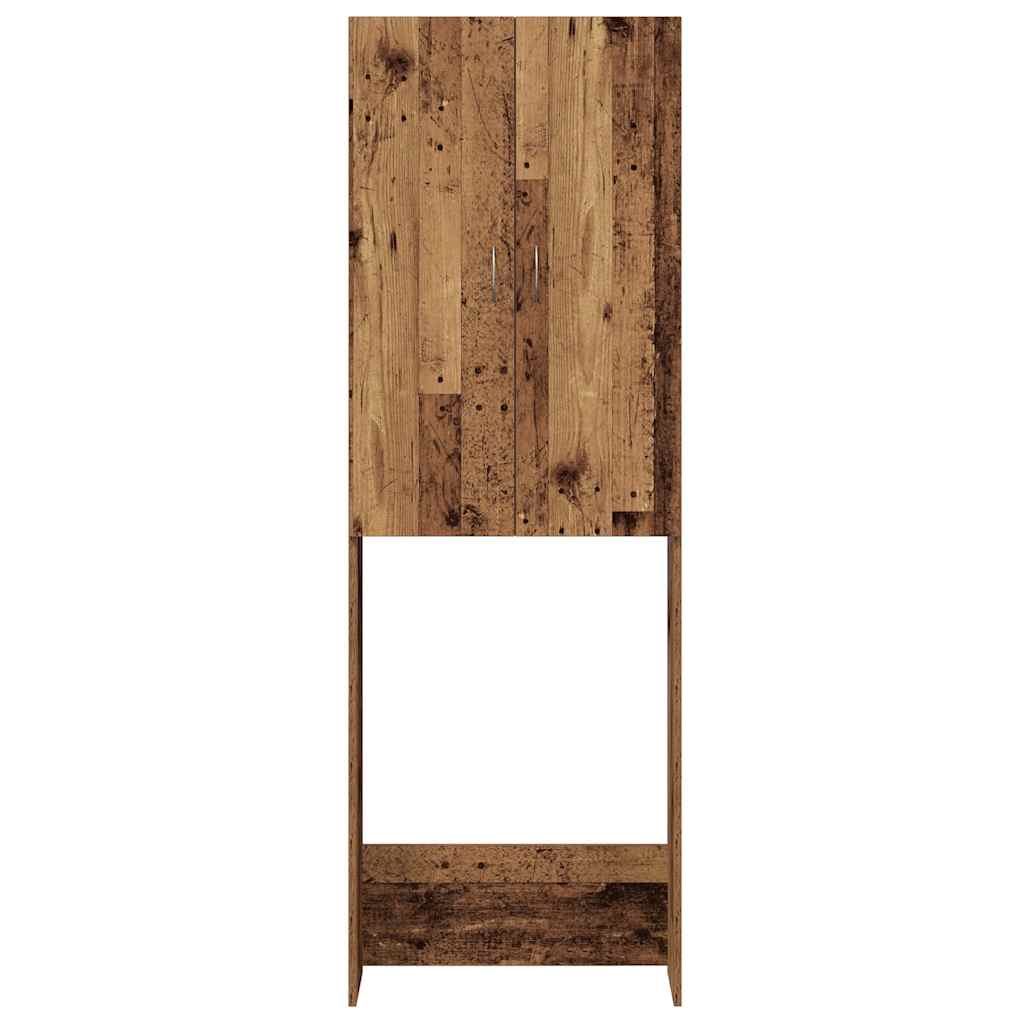 Wasmachinekast 64x25,5x190 cm oud houtkleurig is nu te koop bij PeponiXL, paradijselijk wonen!