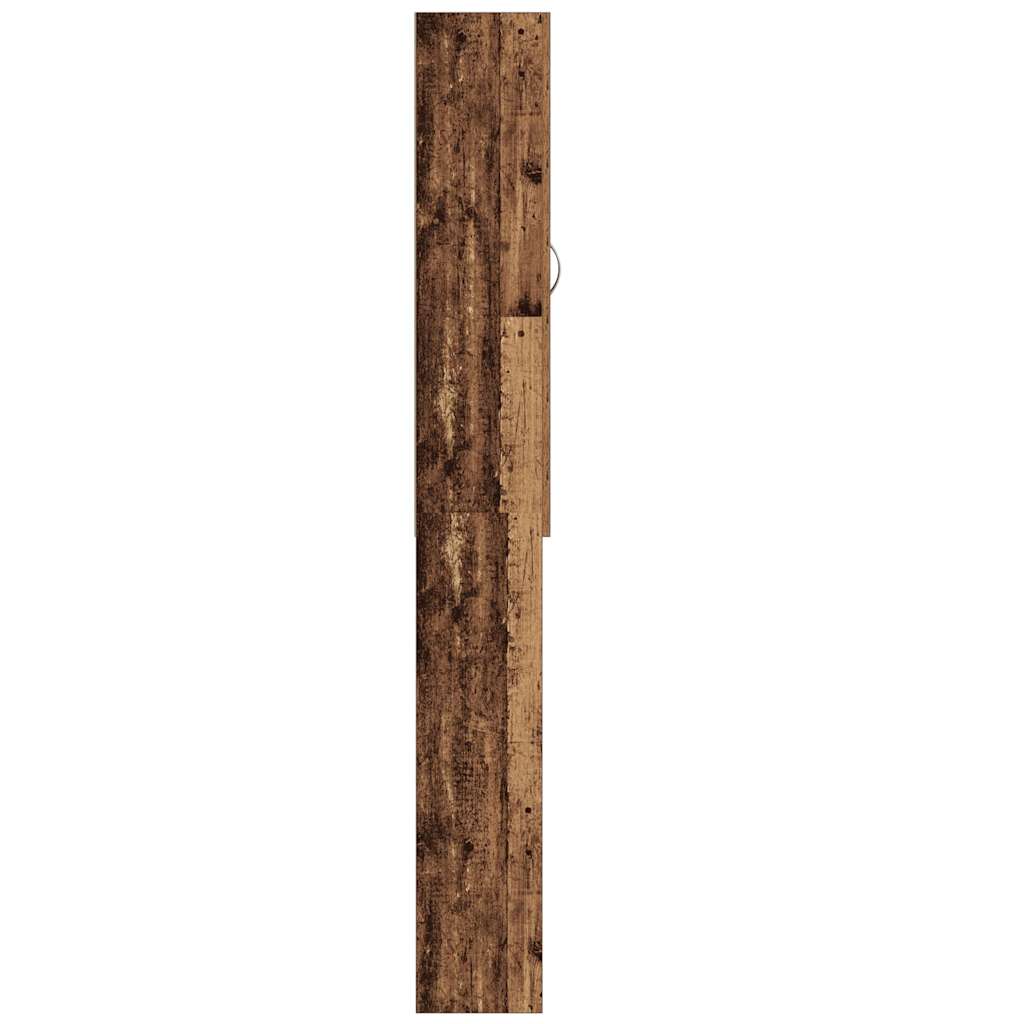 Wasmachinekast 64x25,5x190 cm oud houtkleurig is nu te koop bij PeponiXL, paradijselijk wonen!