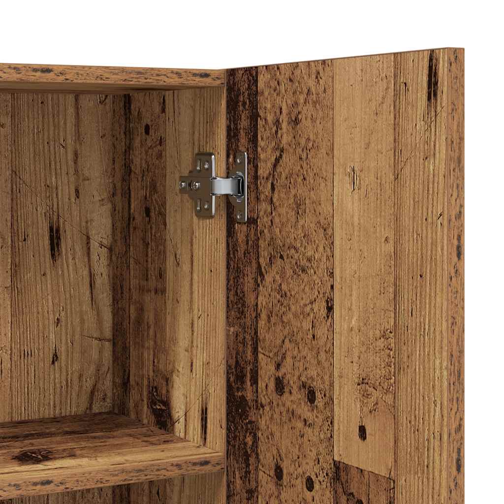 Wasmachinekast 64x25,5x190 cm oud houtkleurig is nu te koop bij PeponiXL, paradijselijk wonen!