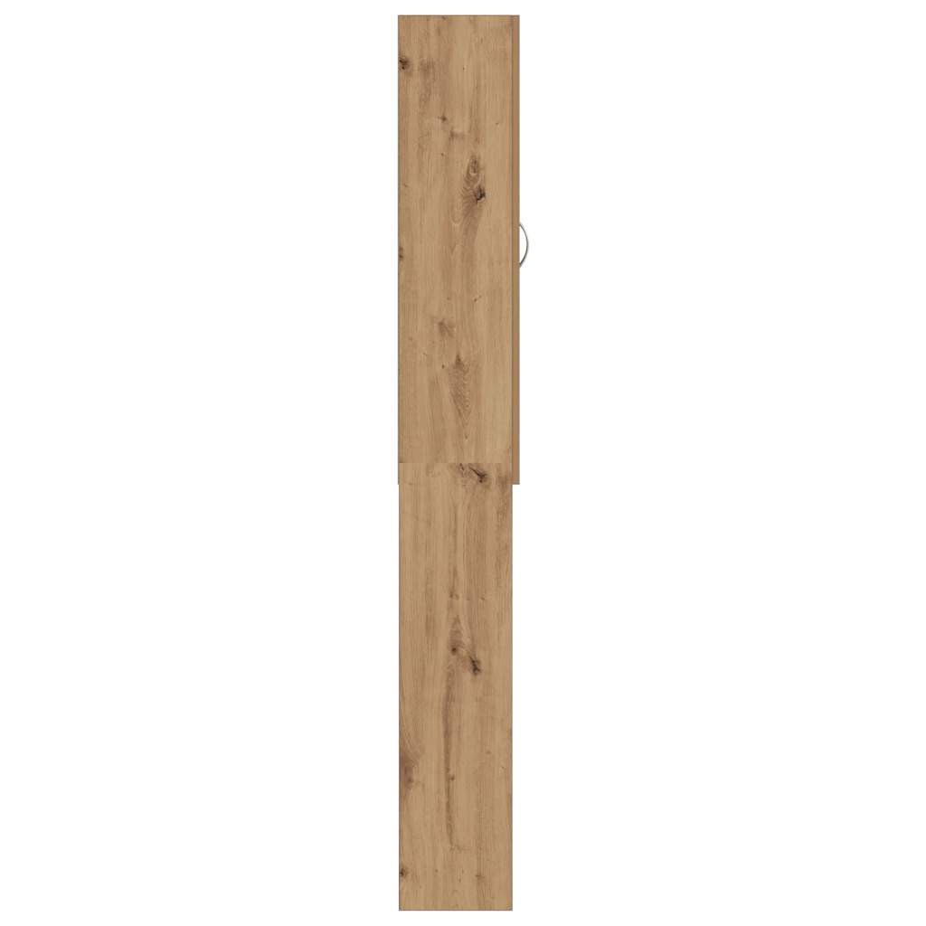 Wasmachinekast 64x25,5x190 cm artisanaal eikenkleur is nu te koop bij PeponiXL, paradijselijk wonen!