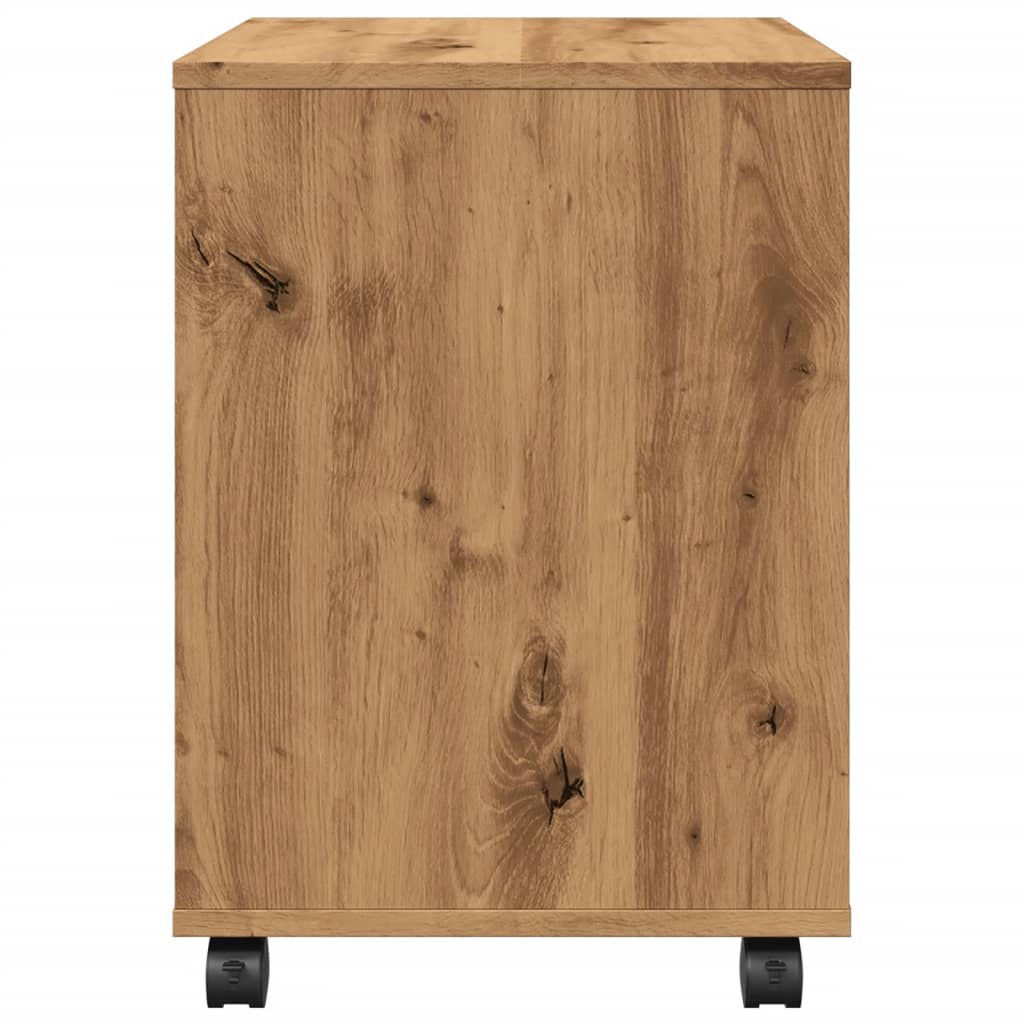 Rolkast 45x38x54 cm bewerkt hout artisanaal eikenkleur is nu te koop bij PeponiXL, paradijselijk wonen!