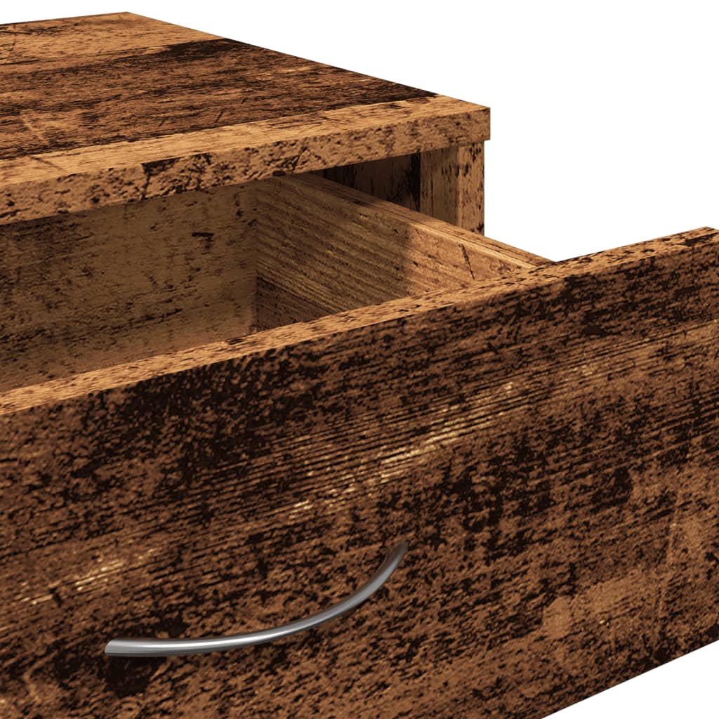Rolkast 46x36x59 cm bewerkt hout oud houtkleurig is nu te koop bij PeponiXL, paradijselijk wonen!