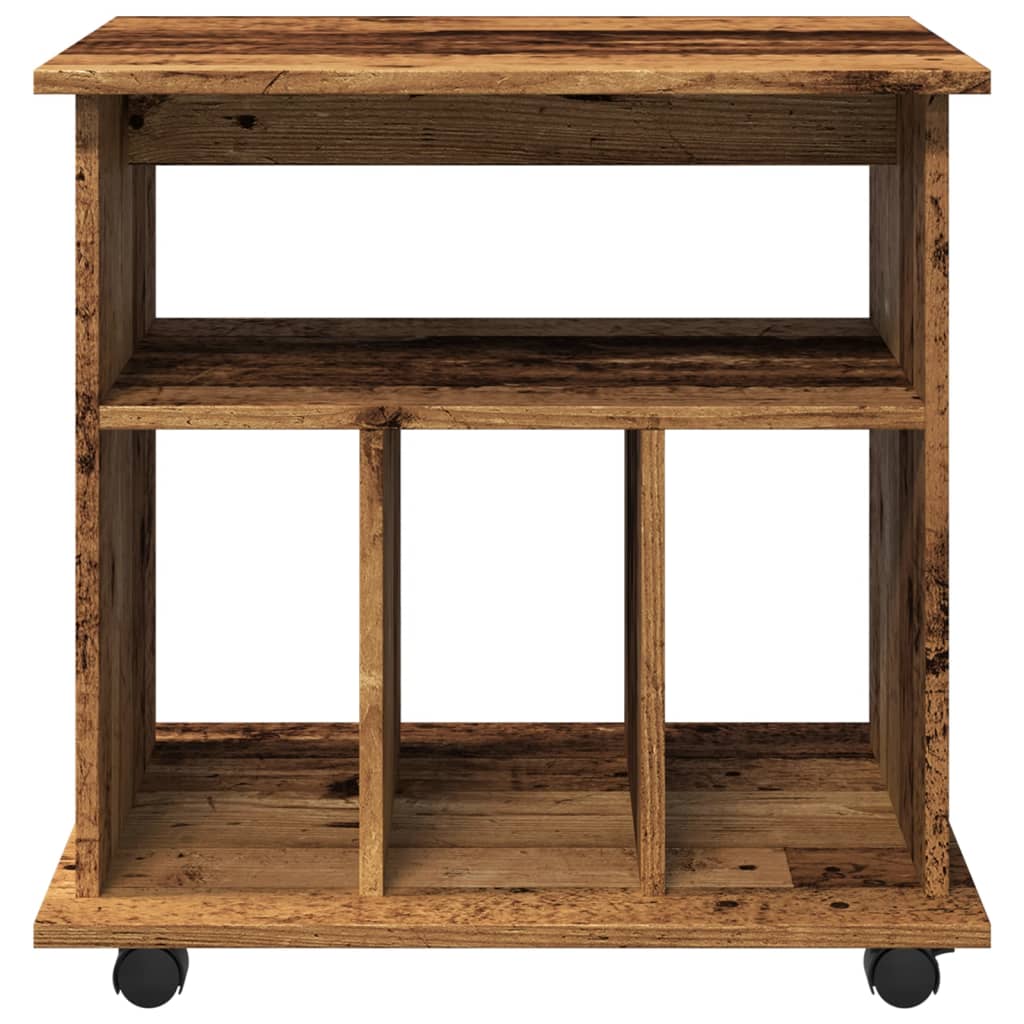 Rolkast 60x45x60 cm bewerkt hout oud houtkleurig is nu te koop bij PeponiXL, paradijselijk wonen!