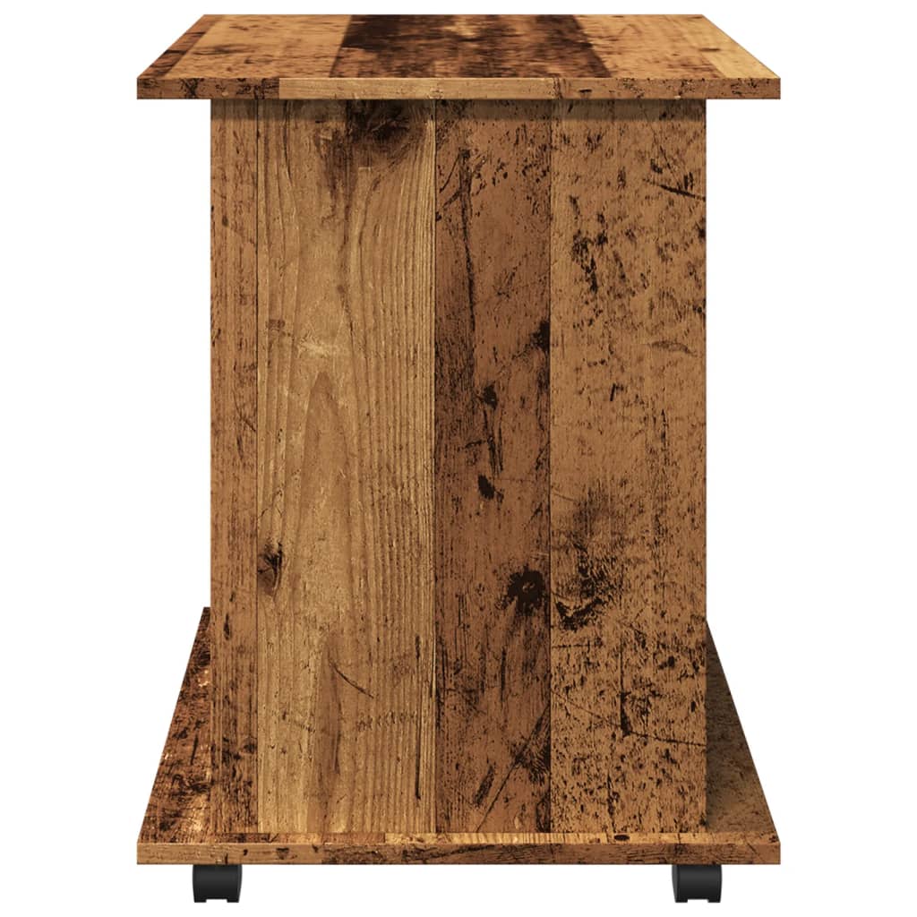 Rolkast 60x45x60 cm bewerkt hout oud houtkleurig is nu te koop bij PeponiXL, paradijselijk wonen!