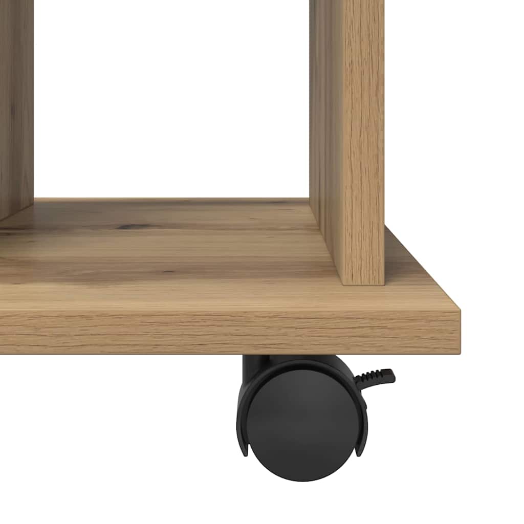 Rolkast 60x45x60 cm bewerkt hout artisanaal eikenkleurig is nu te koop bij PeponiXL, paradijselijk wonen!