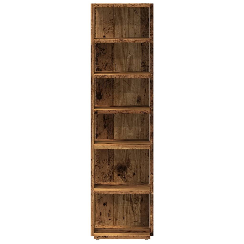Schoenenkast 28x27x102 cm bewerkt hout oud houtkleurig is nu te koop bij PeponiXL, paradijselijk wonen!