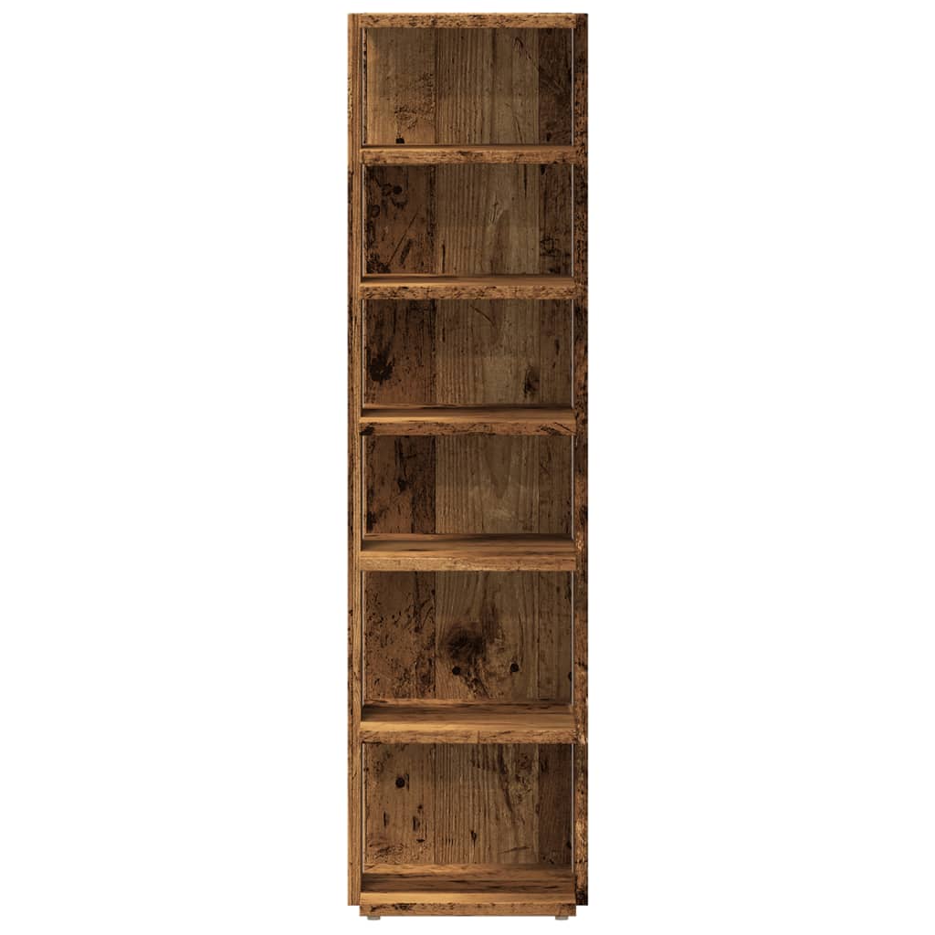 Schoenenkasten 2 st 28x27x102 cm bewerkt hout oud houtkleurig is nu te koop bij PeponiXL, paradijselijk wonen!