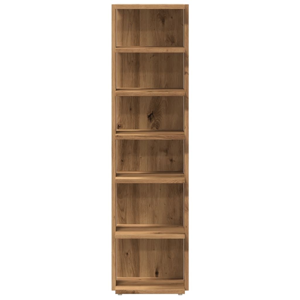 Schoenenkasten 2 st 28x27x102 cm bewerkt hout artisanaal eiken is nu te koop bij PeponiXL, paradijselijk wonen!