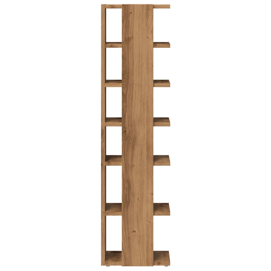 Schoenenkasten 2 st 28x27x102 cm bewerkt hout artisanaal eiken is nu te koop bij PeponiXL, paradijselijk wonen!