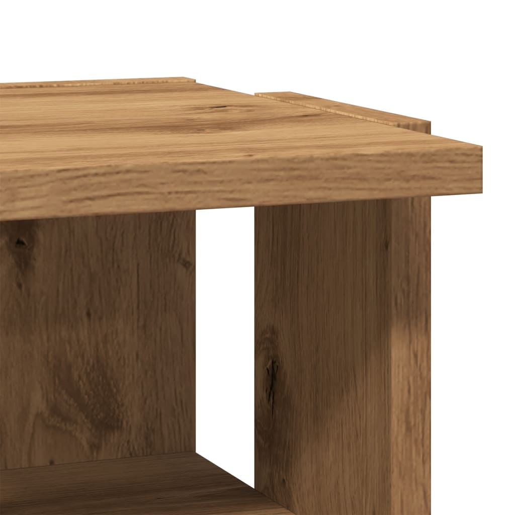 Schoenenkasten 2 st 28x27x102 cm bewerkt hout artisanaal eiken is nu te koop bij PeponiXL, paradijselijk wonen!