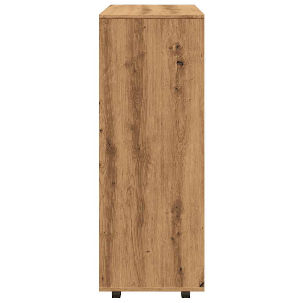 Kledingkast 80x40x110 cm bewerkt hout artisanaal eikenkleur is nu te koop bij PeponiXL, paradijselijk wonen!