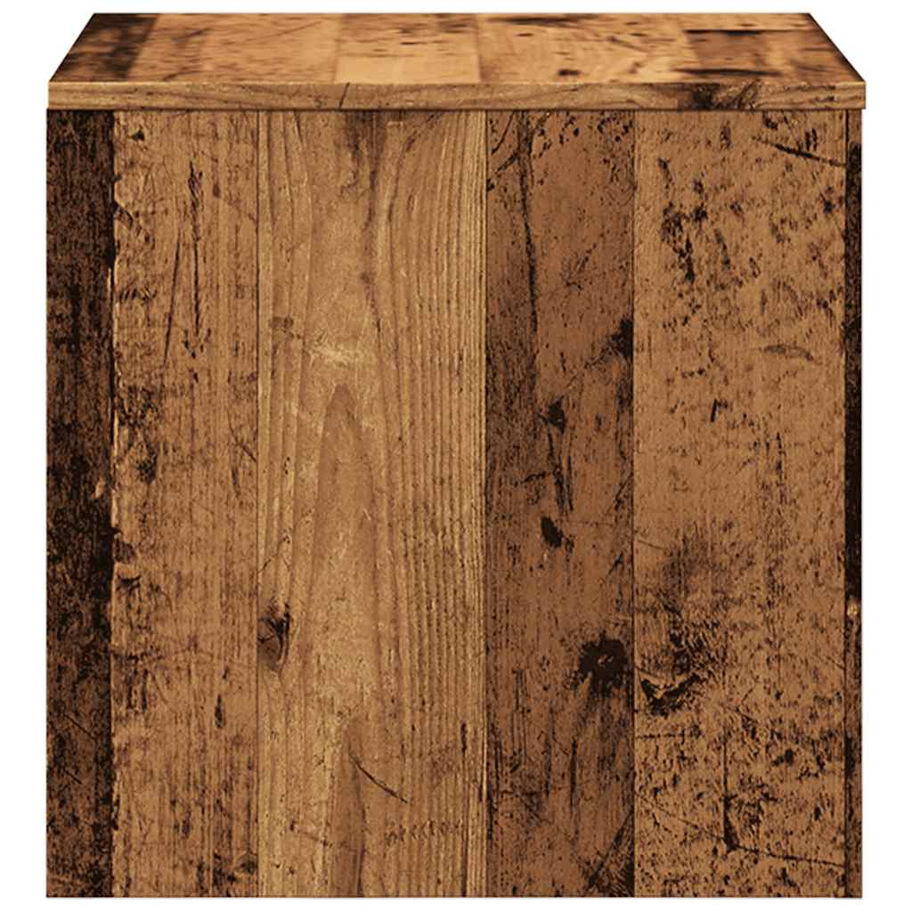 Bijzettafels 3 st bewerkt hout oud houtkleurig is nu te koop bij PeponiXL, paradijselijk wonen!