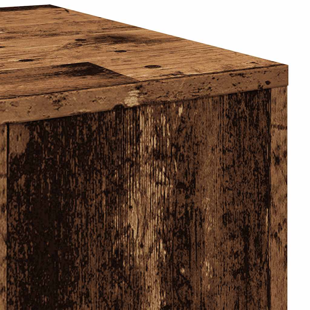 Bijzettafels 3 st bewerkt hout oud houtkleurig is nu te koop bij PeponiXL, paradijselijk wonen!