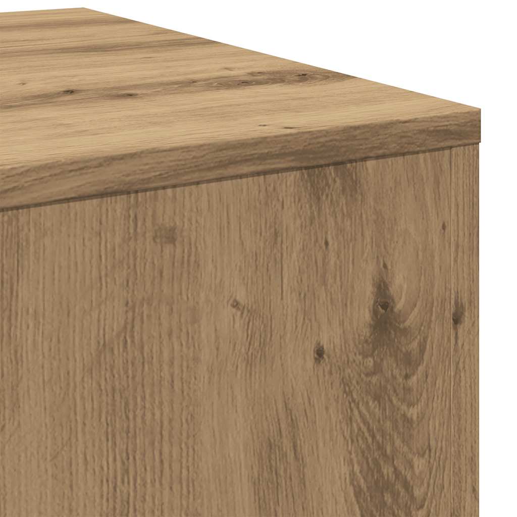 Bijzettafels 3 st bewerkt hout artisanaal eikenkleur is nu te koop bij PeponiXL, paradijselijk wonen!