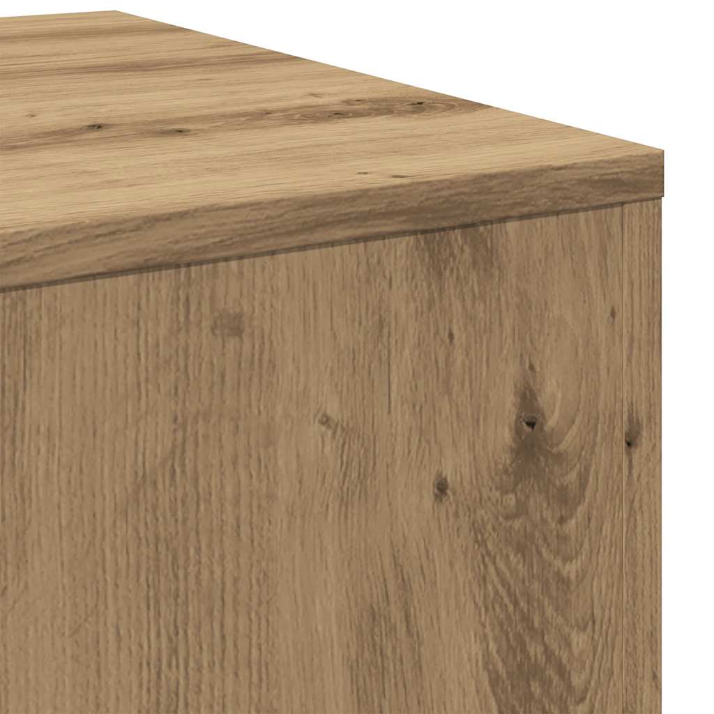 Bijzettafels 3 st bewerkt hout artisanaal eikenkleur is nu te koop bij PeponiXL, paradijselijk wonen!