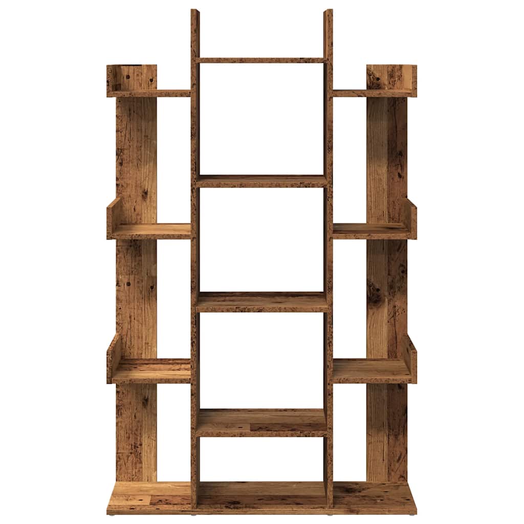 Boekenkast 86x25,5x140 cm bewerkt hout oud houtkleurig is nu te koop bij PeponiXL, paradijselijk wonen!