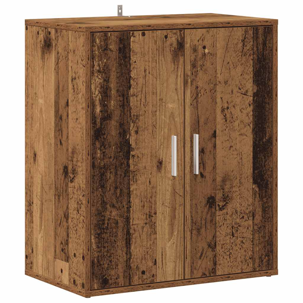 Schoenenkast 60x35x70 cm bewerkt hout oud houtkleurig is nu te koop bij PeponiXL, paradijselijk wonen!