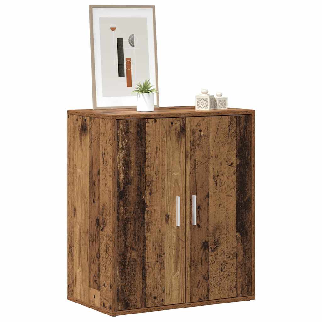 Schoenenkast 60x35x70 cm bewerkt hout oud houtkleurig is nu te koop bij PeponiXL, paradijselijk wonen!