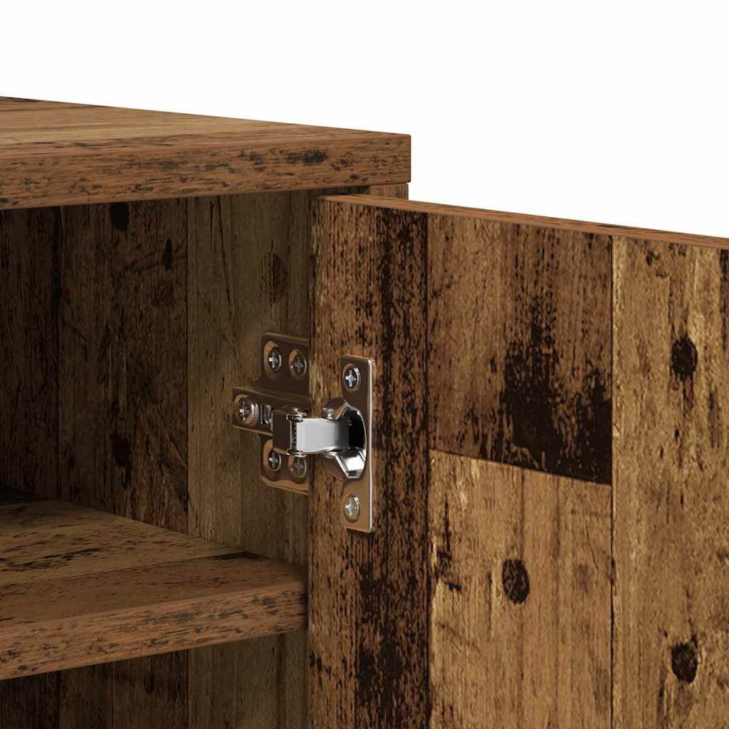 Schoenenkast 60x35x70 cm bewerkt hout oud houtkleurig is nu te koop bij PeponiXL, paradijselijk wonen!