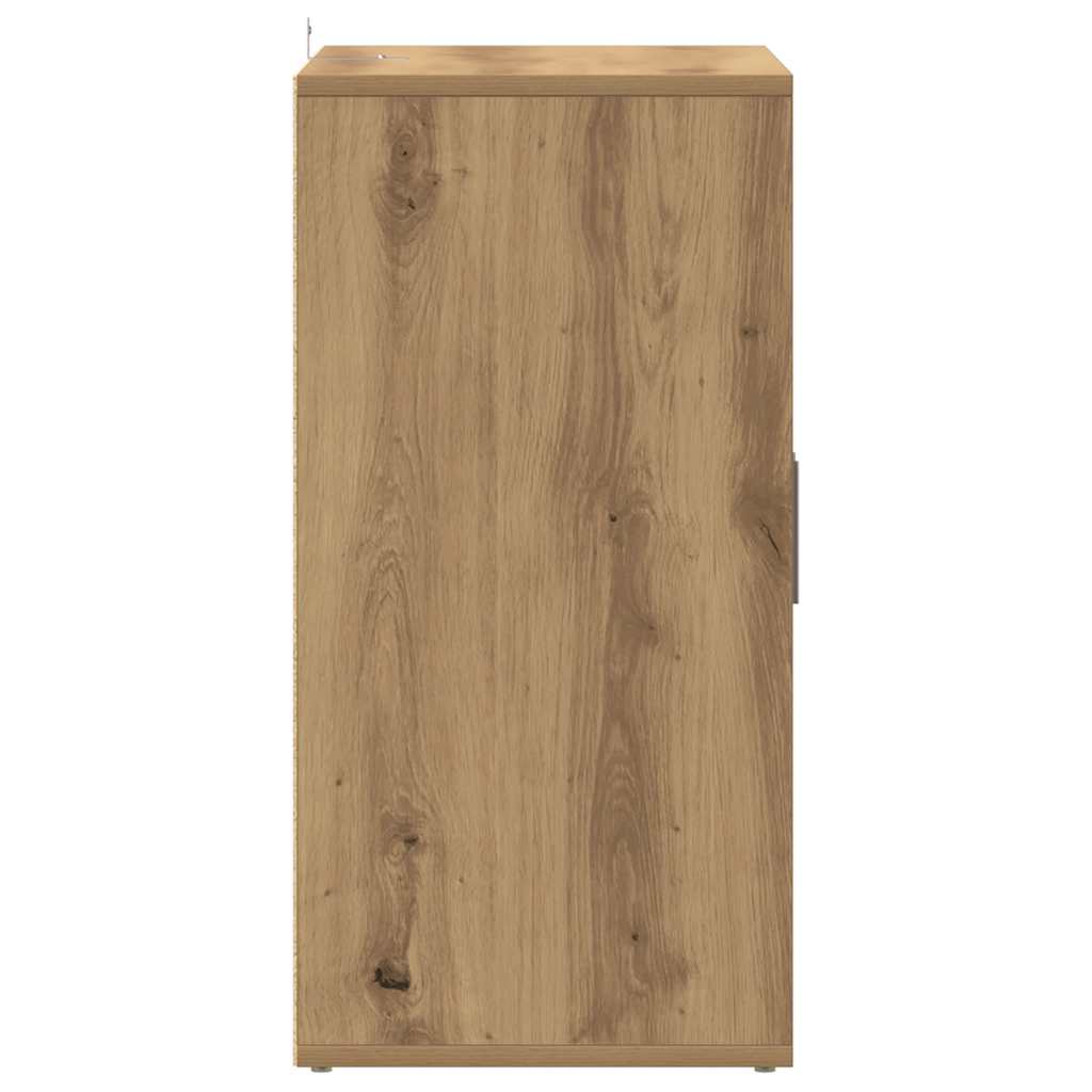 Schoenenkast 60x35x70 cm bewerkt hout artisanaal eikenkleur is nu te koop bij PeponiXL, paradijselijk wonen!