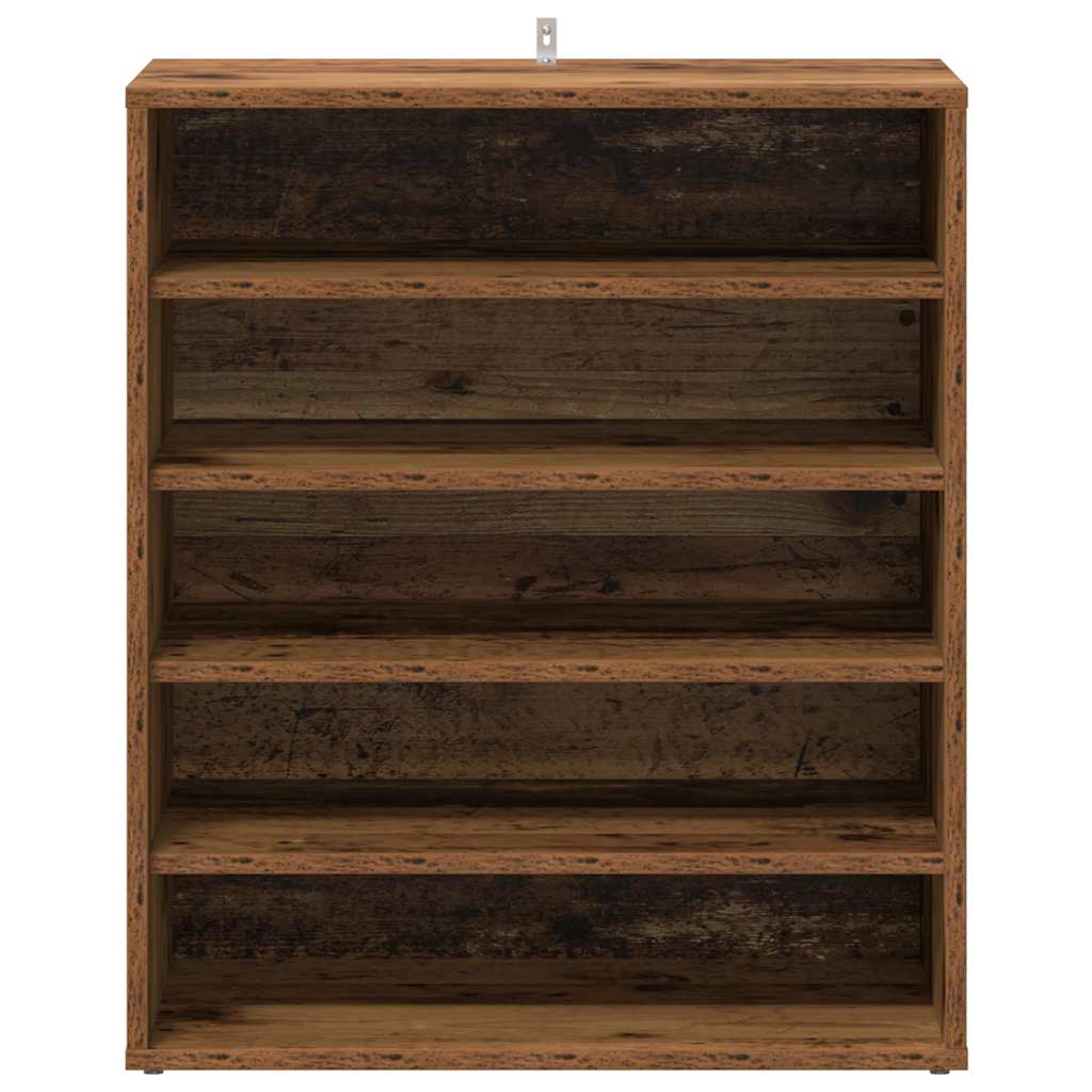 Schoenenkast 60x35x70 cm bewerkt hout oud houtkleurig is nu te koop bij PeponiXL, paradijselijk wonen!
