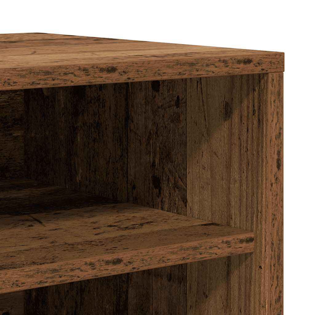 Schoenenkast 60x35x70 cm bewerkt hout oud houtkleurig is nu te koop bij PeponiXL, paradijselijk wonen!