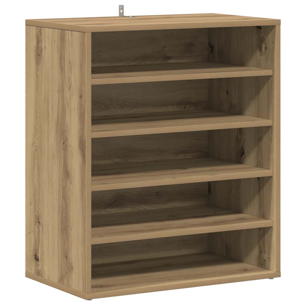 Schoenenkast 60x35x70 cm bewerkt hout artisanaal eikenkleur is nu te koop bij PeponiXL, paradijselijk wonen!