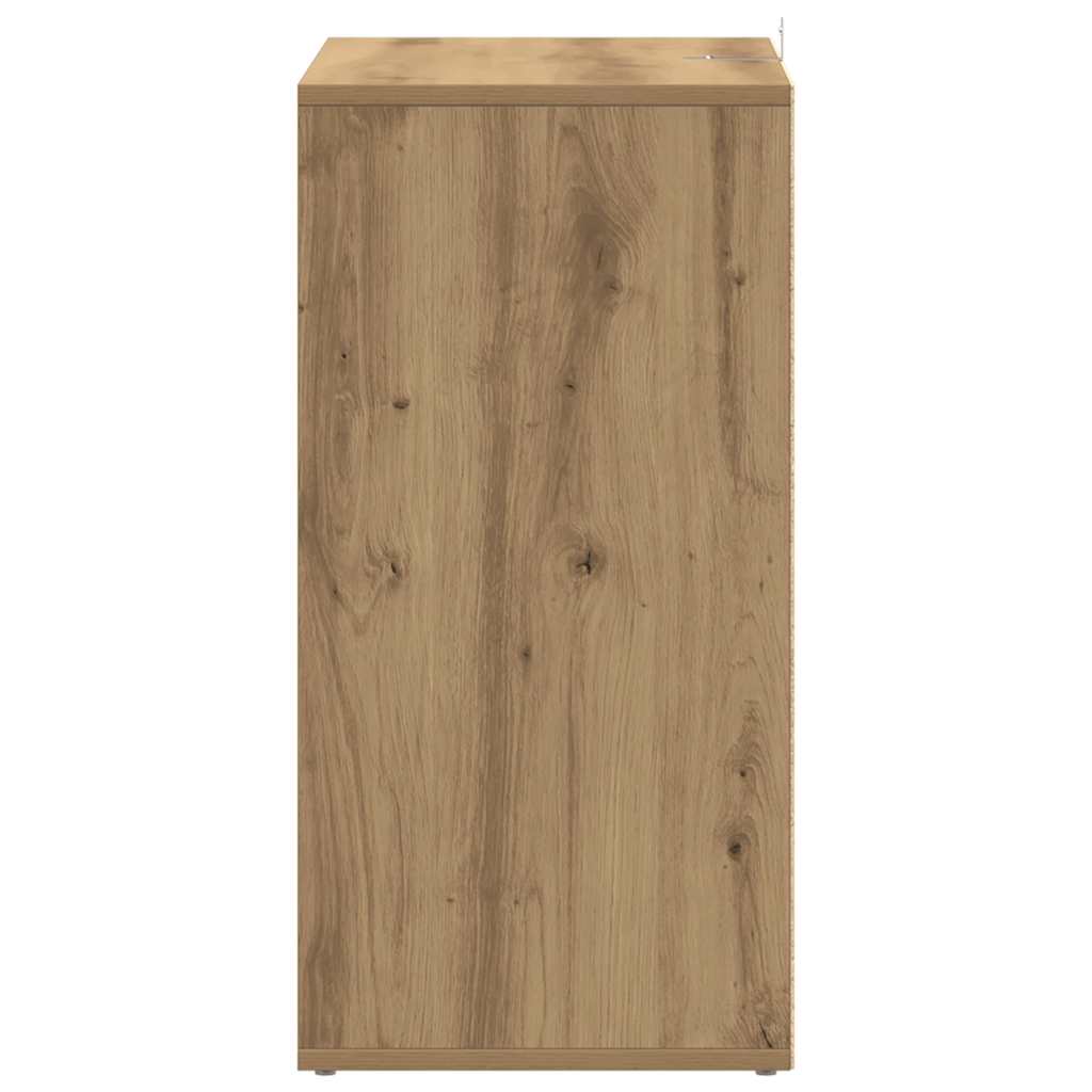 Schoenenkast 60x35x70 cm bewerkt hout artisanaal eikenkleur is nu te koop bij PeponiXL, paradijselijk wonen!
