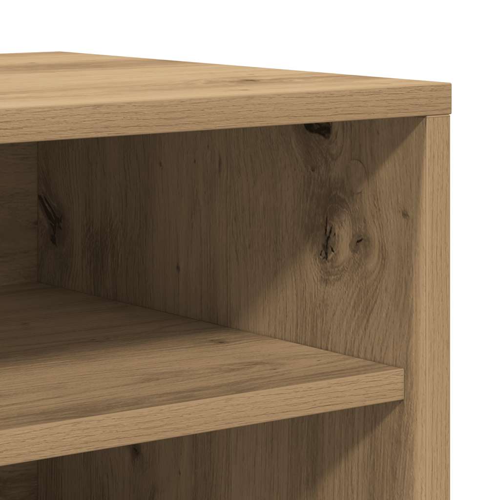 Schoenenkast 60x35x70 cm bewerkt hout artisanaal eikenkleur is nu te koop bij PeponiXL, paradijselijk wonen!