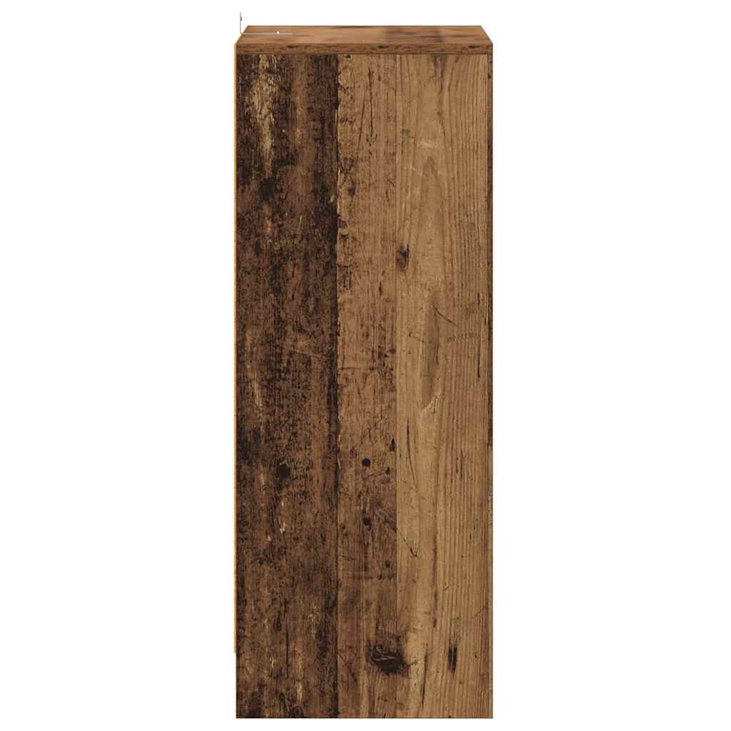 Schoenenkast 60x35x92 cm bewerkt hout oud houtkleurig is nu te koop bij PeponiXL, paradijselijk wonen!