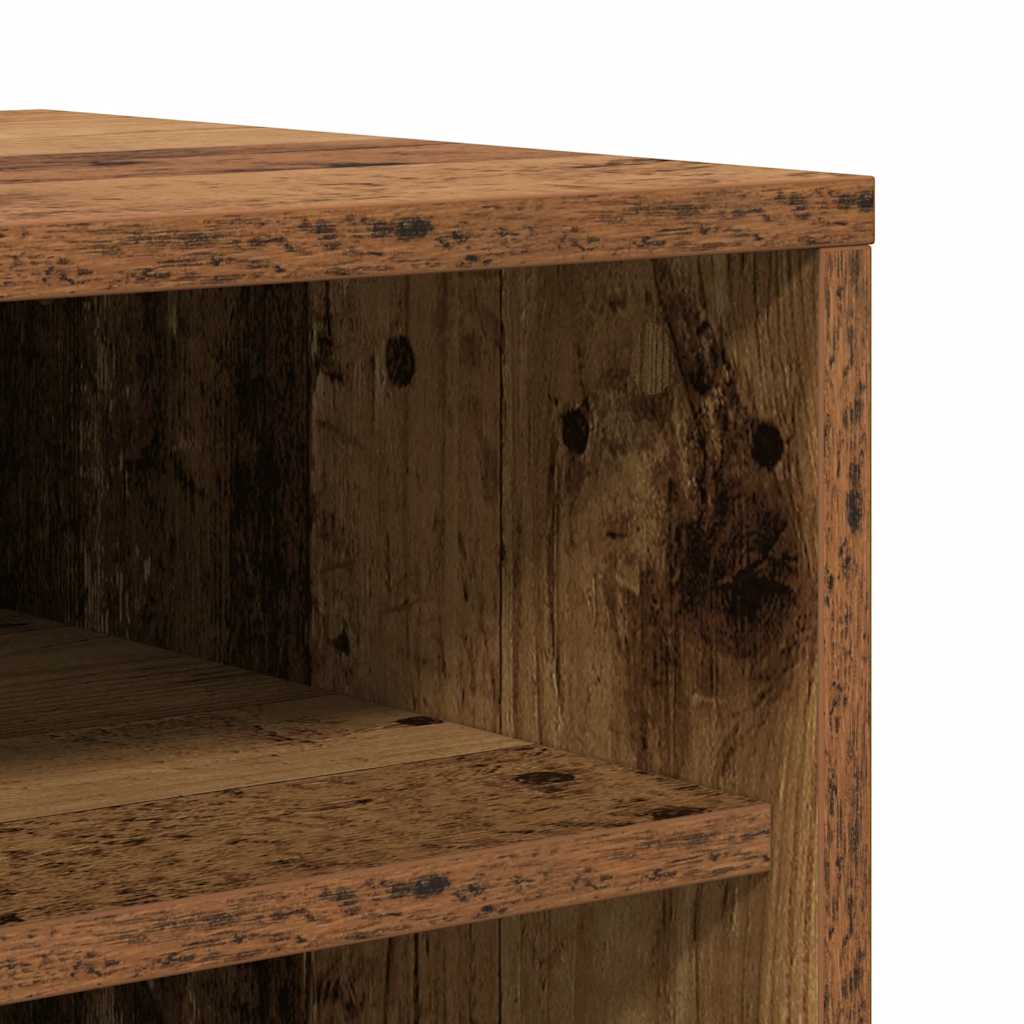 Schoenenkast 60x35x92 cm bewerkt hout oud houtkleurig is nu te koop bij PeponiXL, paradijselijk wonen!