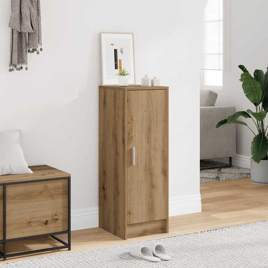 Schoenenkast 32x35x92 cm bewerkt hout artisanaal eikenkleur is nu te koop bij PeponiXL, paradijselijk wonen!