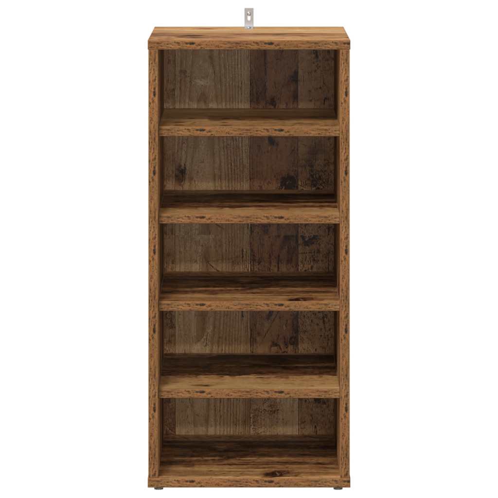 Schoenenkast 32x35x70 cm bewerkt hout oud houtkleurig is nu te koop bij PeponiXL, paradijselijk wonen!