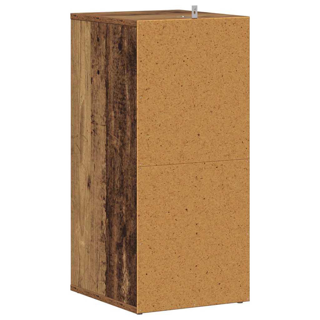 Schoenenkasten 2 st 32x35x70 cm bewerkt hout oud houtkleurig is nu te koop bij PeponiXL, paradijselijk wonen!