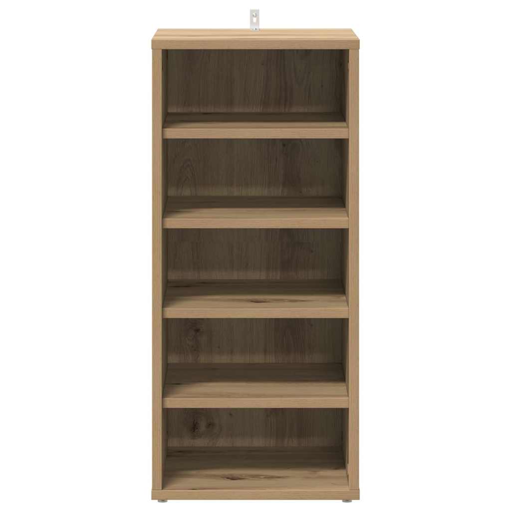 Schoenenkasten 2 st 32x35x70 cm bewerkt hout artisanaal eiken is nu te koop bij PeponiXL, paradijselijk wonen!