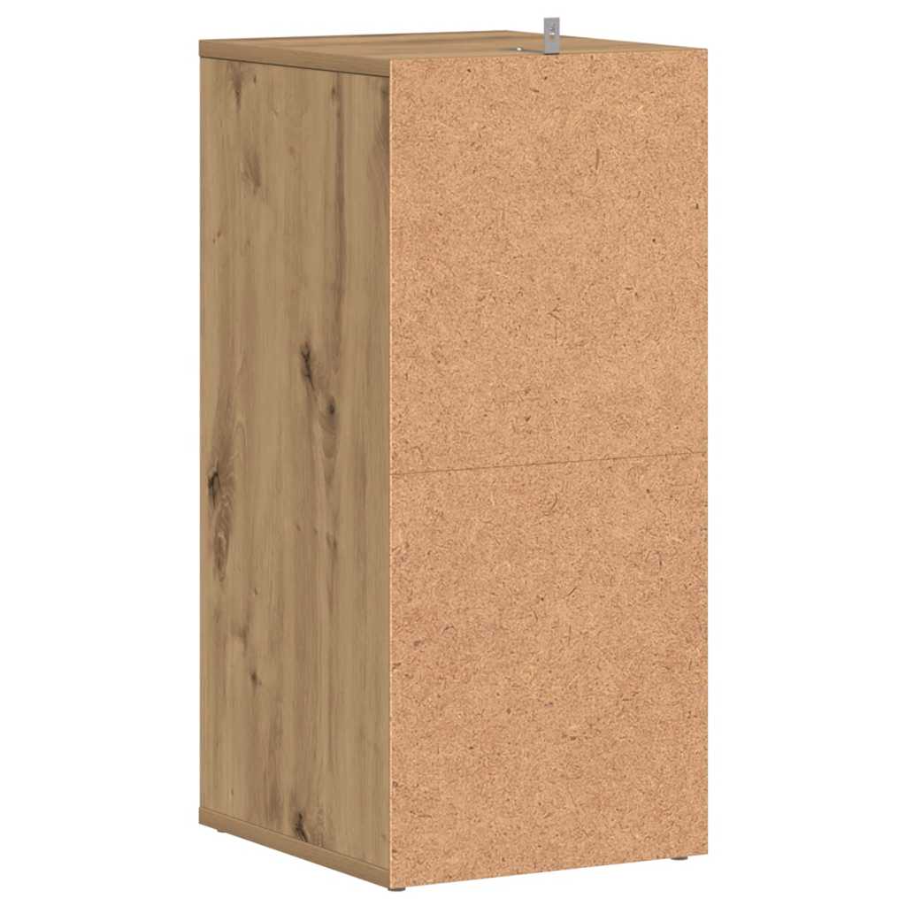 Schoenenkasten 2 st 32x35x70 cm bewerkt hout artisanaal eiken is nu te koop bij PeponiXL, paradijselijk wonen!