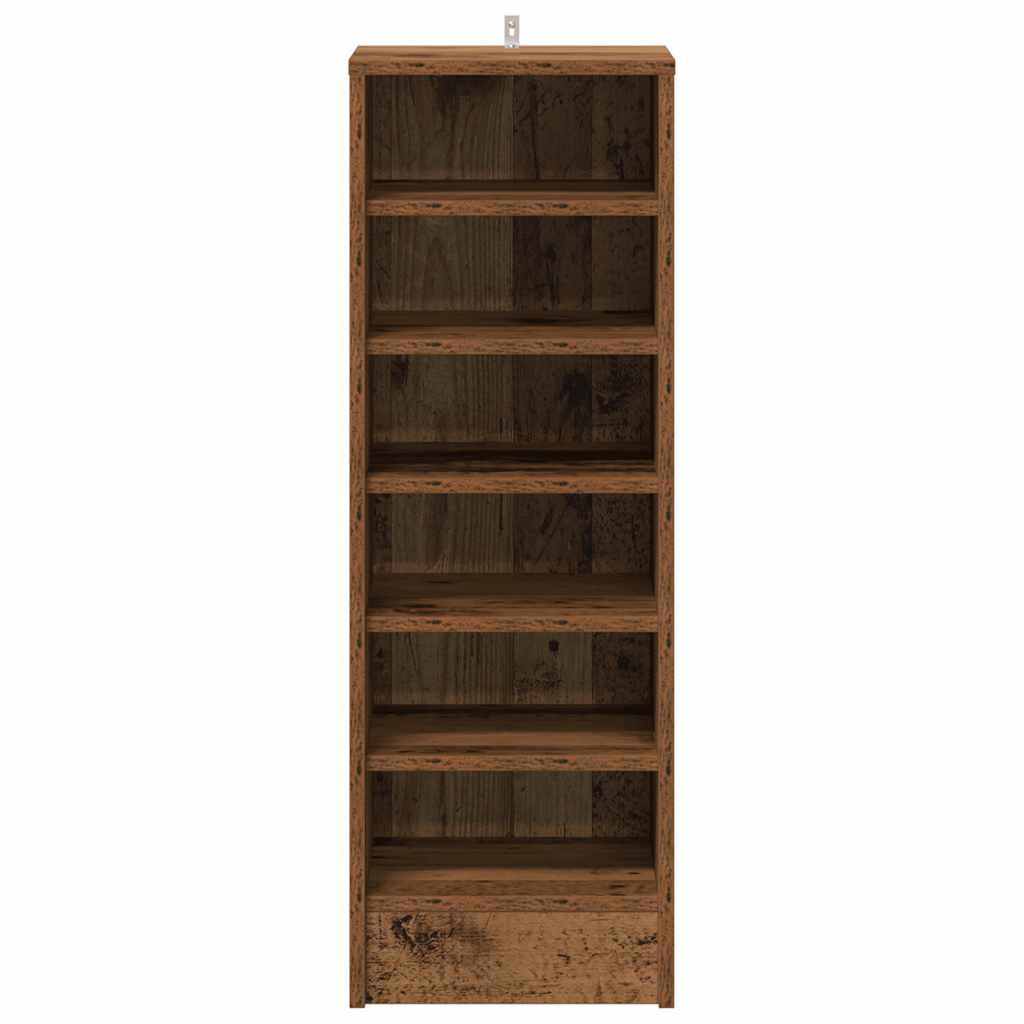 Schoenenkast 32x35x92 cm bewerkt hout oud houtkleurig is nu te koop bij PeponiXL, paradijselijk wonen!