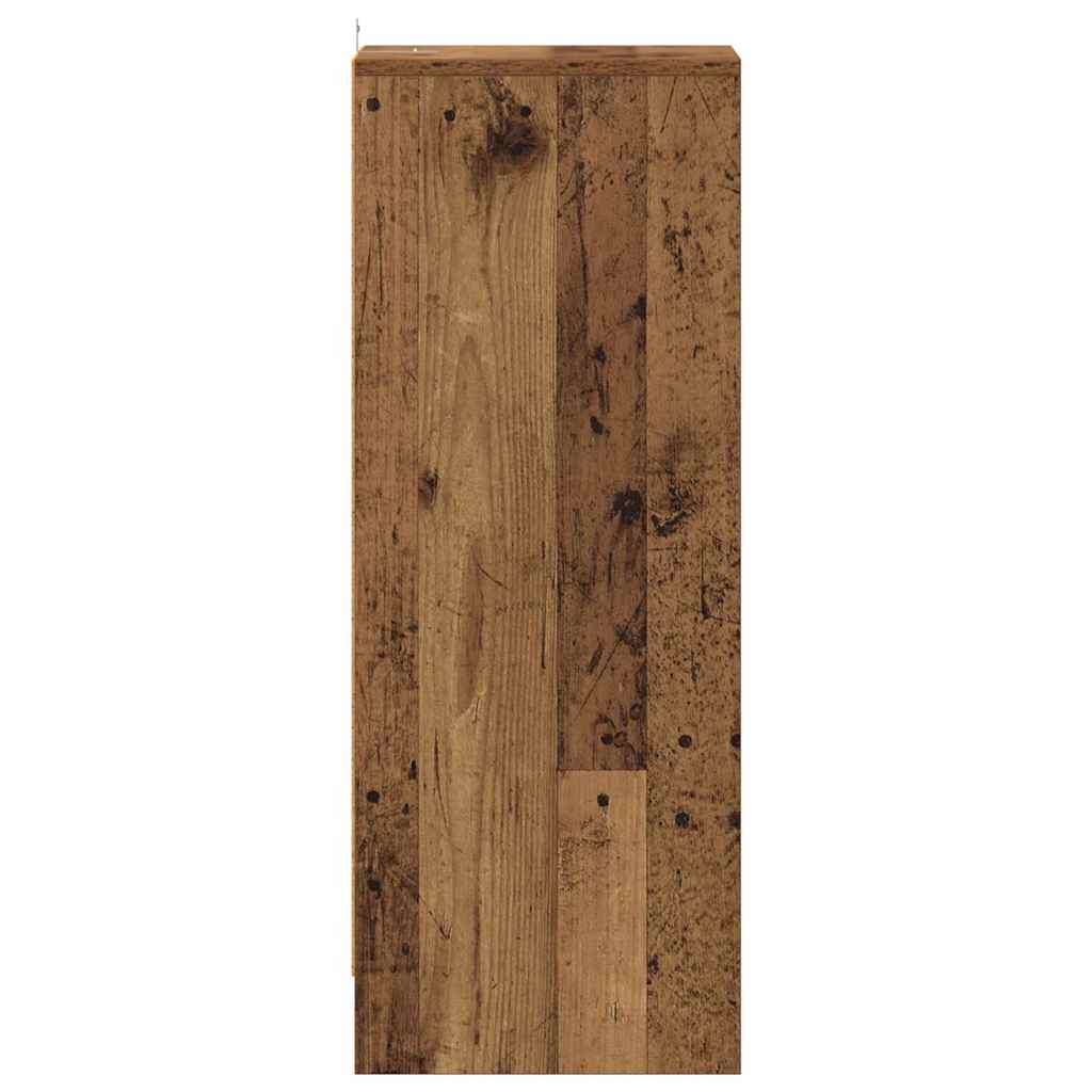 Schoenenkast 32x35x92 cm bewerkt hout oud houtkleurig is nu te koop bij PeponiXL, paradijselijk wonen!