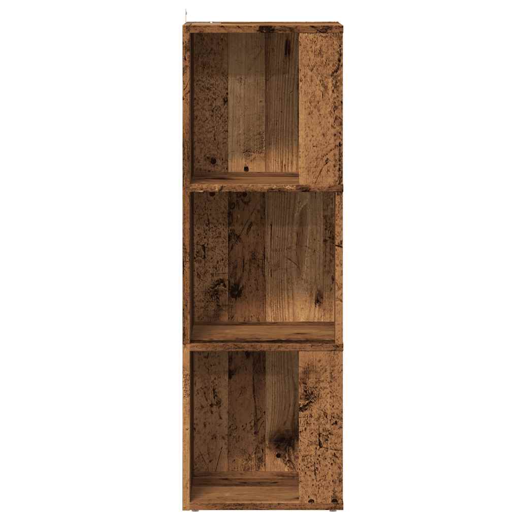 Hoekkast 33x33x100 cm bewerkt hout oud houtkleurig is nu te koop bij PeponiXL, paradijselijk wonen!